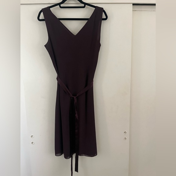 Ann Taylor Loft pleated v-neck sleeveless dress size 10 - Picture 6 of 6
